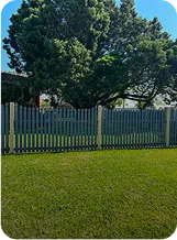 Homeowner's fence used as an outdoor advertising spot